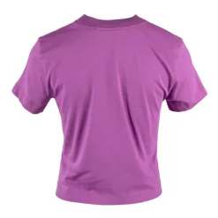 Tee shirt court violet en coton Femme CALVIN KLEIN