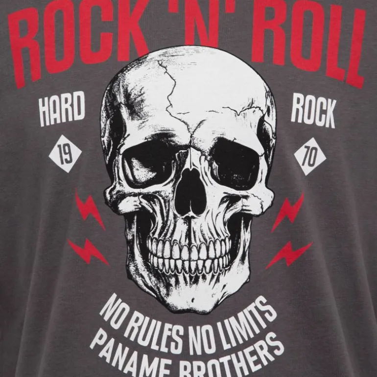 Tee shirt crane de squelette coton Rock 'N' Roll Homme PANAME BROTHERS