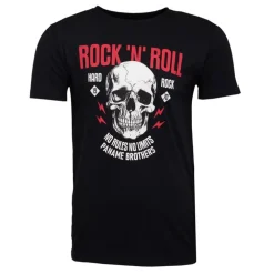 Tee shirt crane de squelette coton Rock 'N' Roll Homme PANAME BROTHERS
