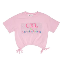 Tee shirt crop top avec noeuds Enfant CXL BY CHRISTIAN LACROIX
