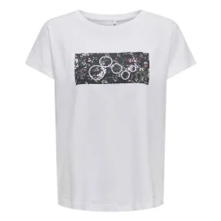 Tee shirt de sport coton bio imprimé graphique ONLY