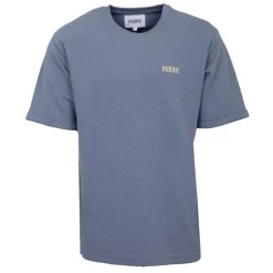 Tee shirt en coton texturé logo brodé Homme GIANFRANCO FERRE