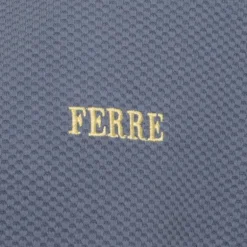 Tee shirt en coton texturé logo brodé Homme GIANFRANCO FERRE