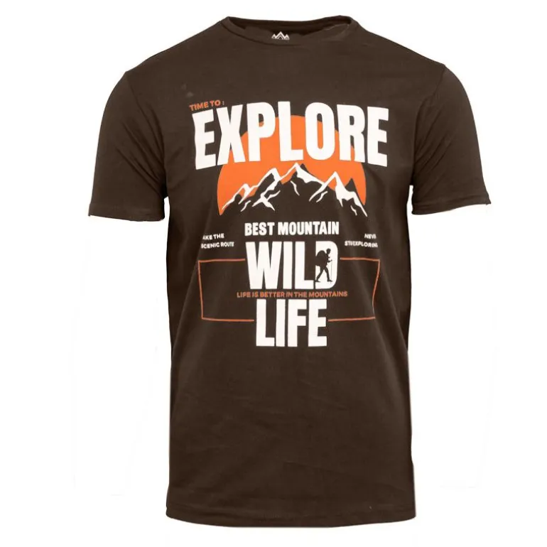 Tee shirt "Explore Wild Life" coton Homme BEST MOUNTAIN