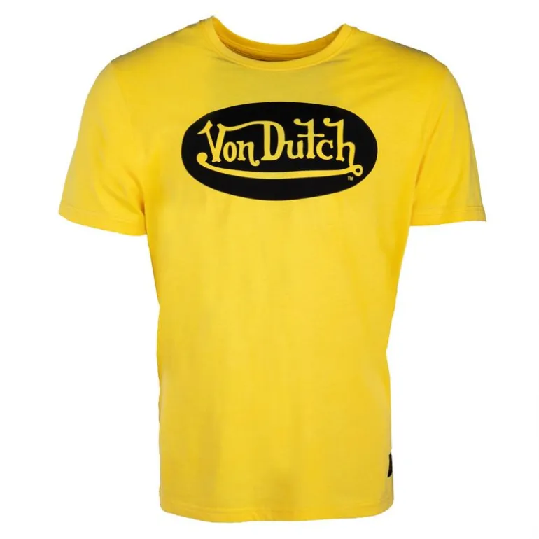 Tee shirt fluo logo poitrine noir Homme VON DUTCH