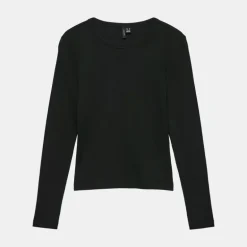 Tee shirt folia loose fit manches longues col rond Femme VERO MODA