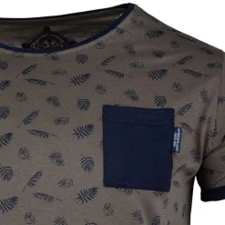 Tee shirt imprimé feuilles avec poche mably Homme BLAGGIO