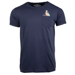 Tee shirt imprimé perroquet magenta Homme BLAGGIO