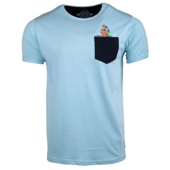 Tee shirt imprimé perroquet magenta Homme BLAGGIO