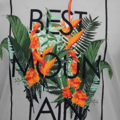 Tee shirt imprimé plantes tropicales Homme BEST MOUNTAIN