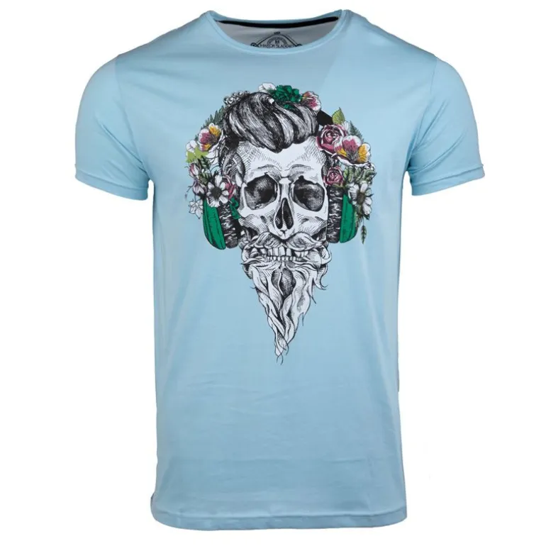 Tee shirt imprimé tête de mort messina Homme BLAGGIO