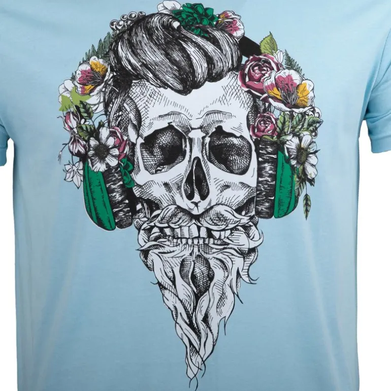 Tee shirt imprimé tête de mort messina Homme BLAGGIO