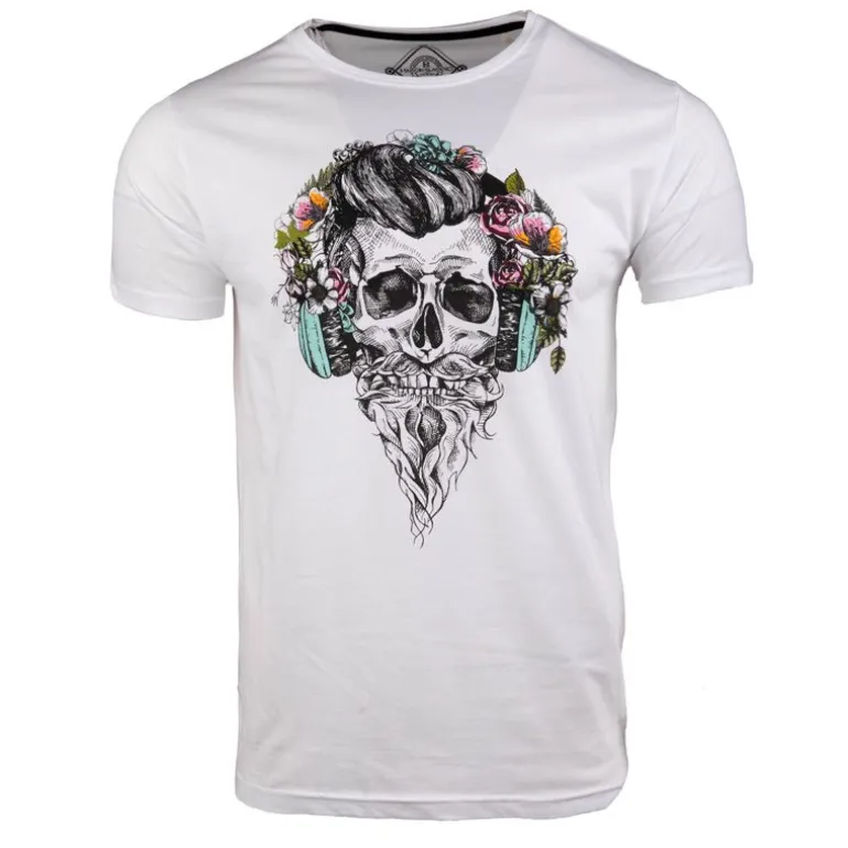 Tee shirt imprimé tête de mort messina Homme BLAGGIO