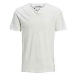 Tee shirt jersey col v boutonné Homme JACK & JONES