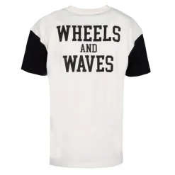 Tee shirt jersey manches noires col rond Homme WHEELS AND WAVES
