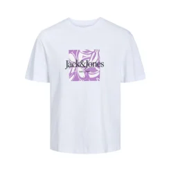 Tee shirt La fayette imprimé forme plantes Homme JACK & JONES