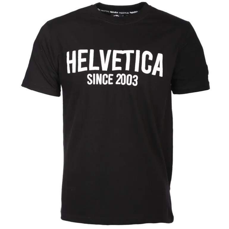 Tee shirt logo imprimé Homme HELVETICA