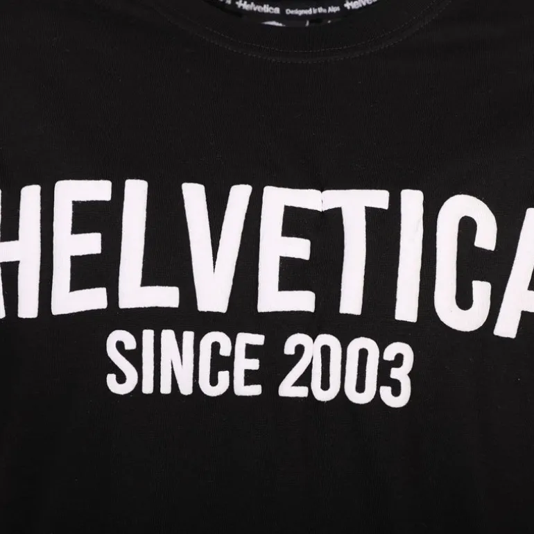 Tee shirt logo imprimé Homme HELVETICA