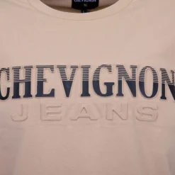 Tee shirt logo rayé en coton Homme CHEVIGNON