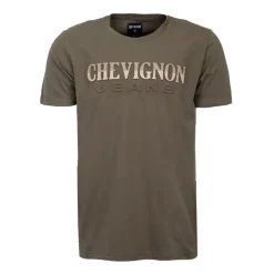 Tee shirt logo rayé en coton Homme CHEVIGNON