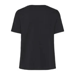 Tee shirt "Love is in the air, everywhere" Maria noir oversize Femme PIECES