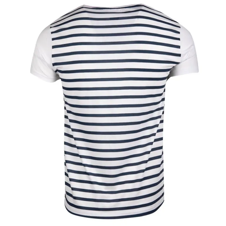 Tee shirt macnhes courtes marinière mupy Homme BLAGGIO