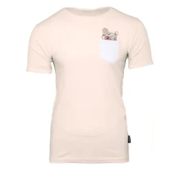 Tee shirt maddy avec poche colorée imprimé rose Homme BLAGGIO