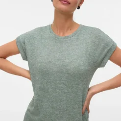 Tee shirt maille Brianna col rond Femme VERO MODA