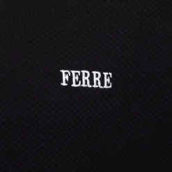 Tee shirt manches courtes col V texturé avec logo Homme GIANFRANCO FERRE
