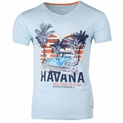 Tee shirt manches courtes imprime coton doux Cuba molly assor 24 Homme BLAGGIO
