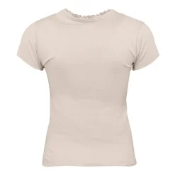 Tee shirt manches courtes col V dentelles lona Femme LULU CASTAGNETTE