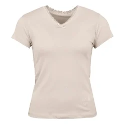 Tee shirt manches courtes col V dentelles lona Femme LULU CASTAGNETTE