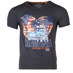 Tee shirt manches courtes imprime coton doux Cuba molly assor 24 Homme BLAGGIO