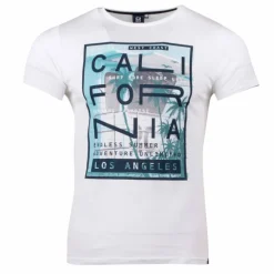 Tee shirt manches courtes imprime coton doux Californie martial assor 24 Homme BLAGGIO