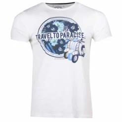 Tee shirt manches courtes imprime coton doux Paradise margot assor 24 Homme BLAGGIO