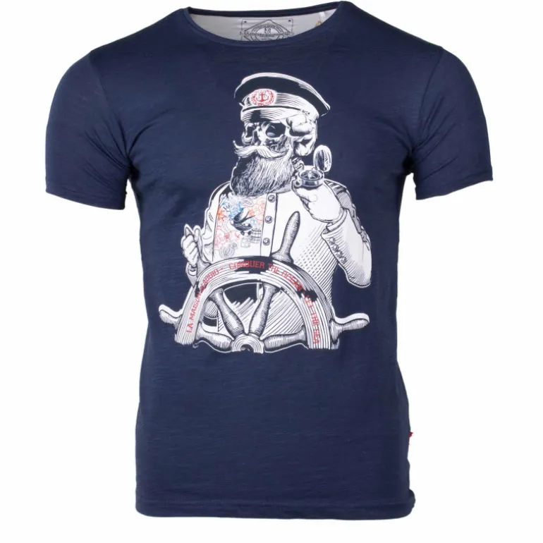 Tee shirt manches courtes imprime coton doux Capitaine maxwell assor 24 Homme BLAGGIO