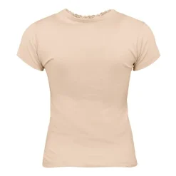 Tee shirt manches courtes col V dentelles lona Femme LULU CASTAGNETTE