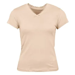 Tee shirt manches courtes col V dentelles lona Femme LULU CASTAGNETTE