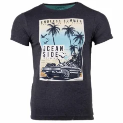 Tee shirt manches courtes imprime coton doux Los Angeles mao assor 24 Homme BLAGGIO