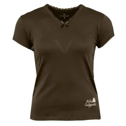 Tee shirt manches courtes col V dentelles lona Femme LULU CASTAGNETTE