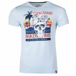 Tee shirt manches courtes imprime coton doux Copacabana mercia assor 24 Homme BLAGGIO