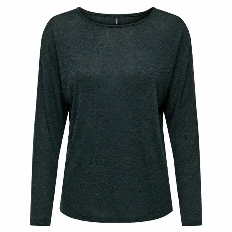 Tee shirt manches longues col rond maille fine Femme ONLY