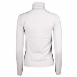 Tee shirt manches longues col roulé logo 95% coton Femme CALVIN KLEIN