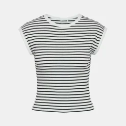 Tee shirt marinière Judy coton bio slim fit Femme NOISY MAY