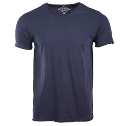 Tee shirt mc col v slub 100 % coton assor 24 myke-a Homme BLAGGIO