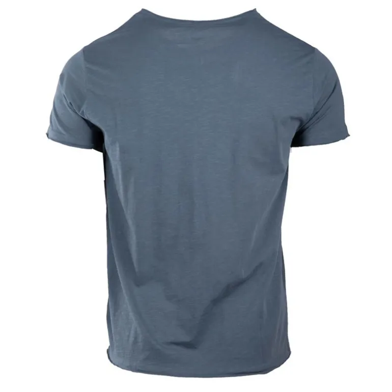 Tee shirt mc col v slub 100 % coton assor 24 myke-a Homme BLAGGIO
