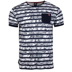 Tee shirt motif marinière manches courtes mauricio Homme BLAGGIO