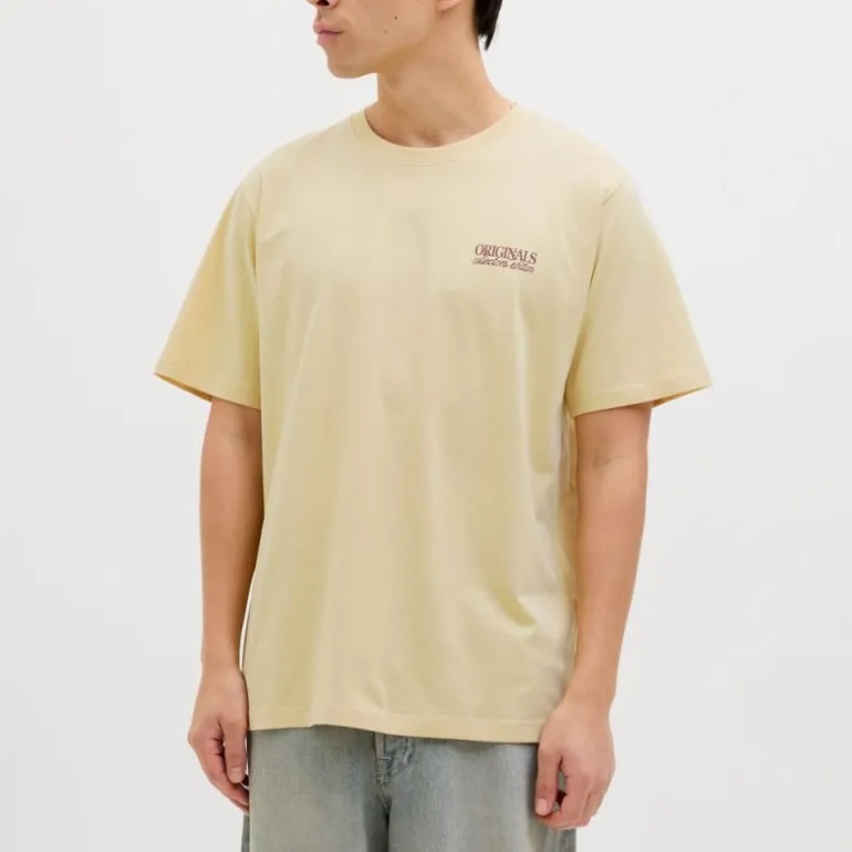 Tee shirt mykonos italian straw col rond Homme JACK & JONES