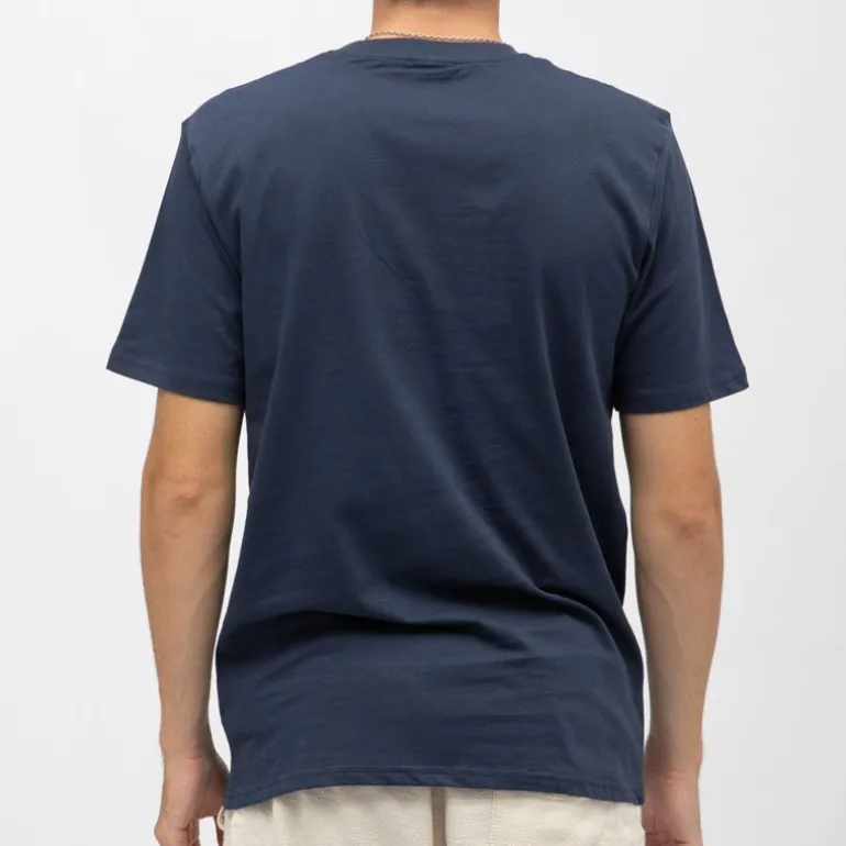 Tee shirt navy coton avec grand logo Homme ELLESSE