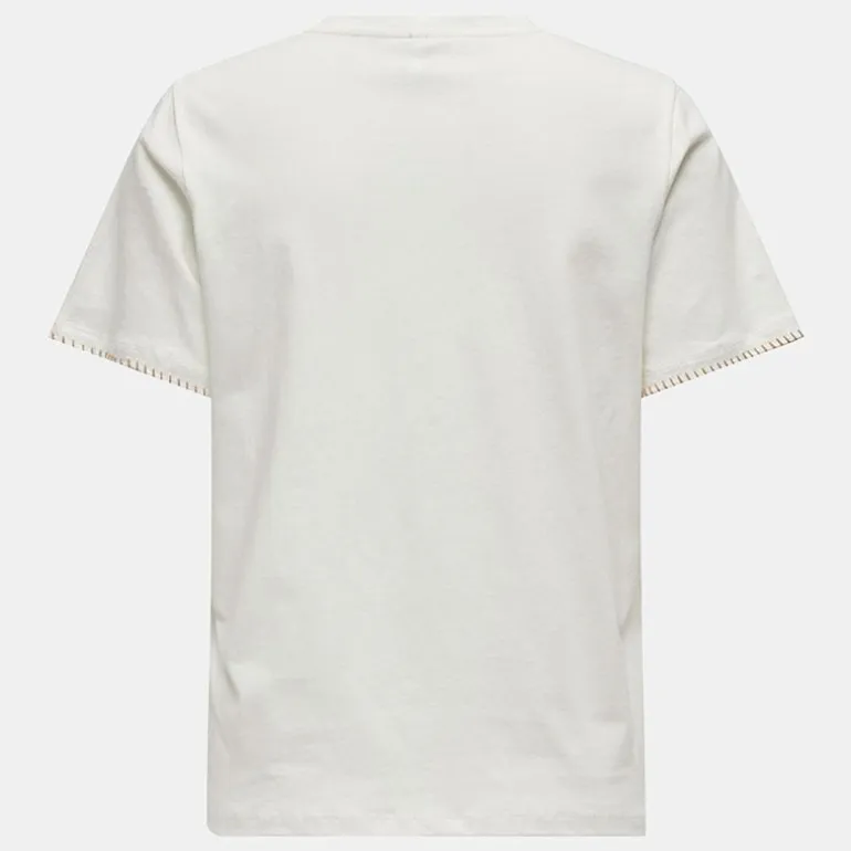 Tee shirt poche avant karen avec surpiques Femme ONLY
